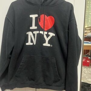 Black I Love NY Hoodie